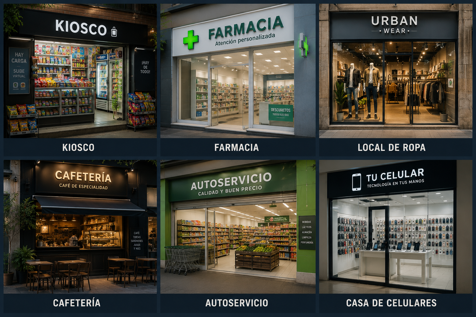 Tipos de comercios